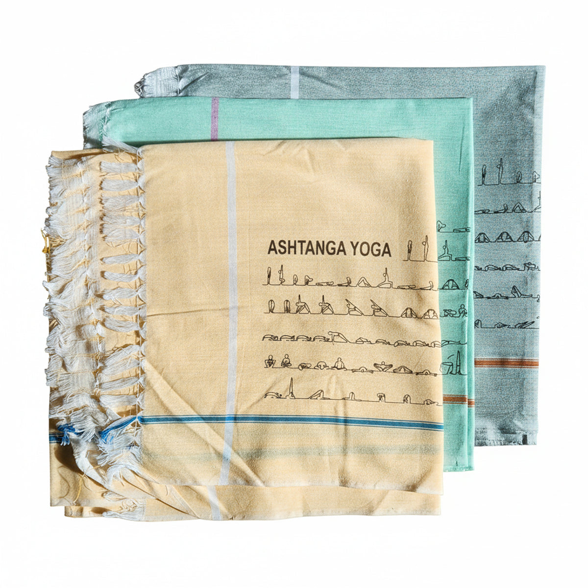 Serviette de pratique de yoga - avec ou sans impression de la série 1