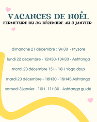 Cours Yoga Bonus Noël — 15€