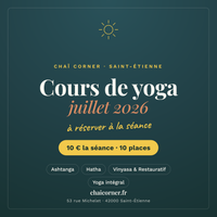 Cours de yoga de juillet 2026