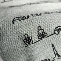 Serviette de pratique de yoga - avec ou sans impression de la série 1
